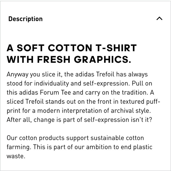 Adidas Forum Tee (M) size Small - Picture 2 of 5